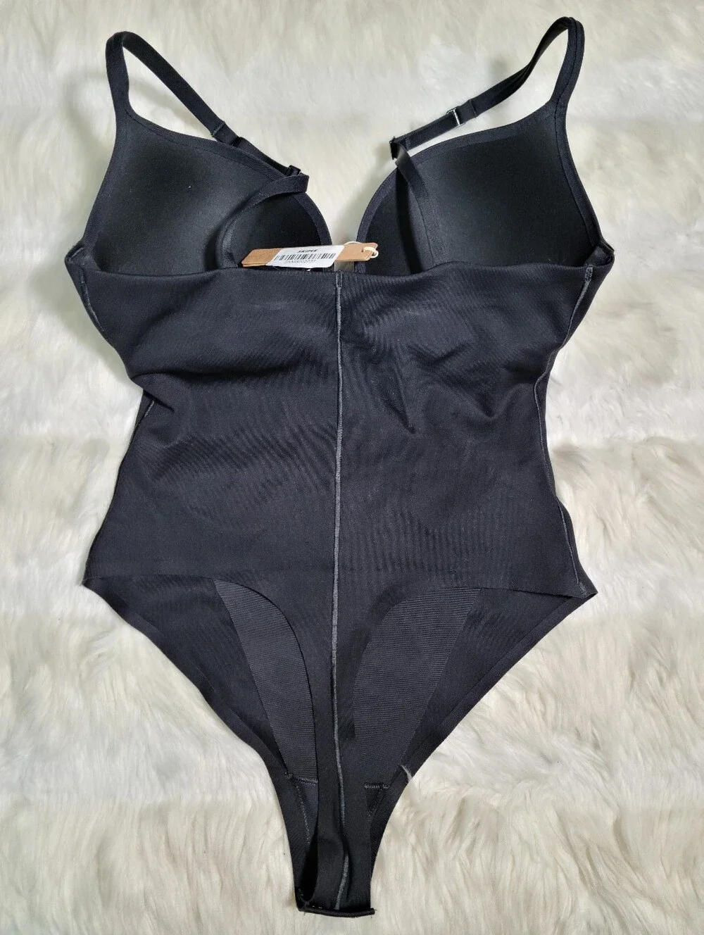 SKIMS Ultimate Thong Bodysuit Black Onyx Women Medium NEW